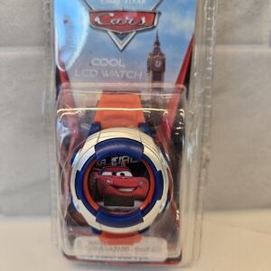 Disney Pixar Cars Lightning McQueen Kids LED Digital Watch – New in Package